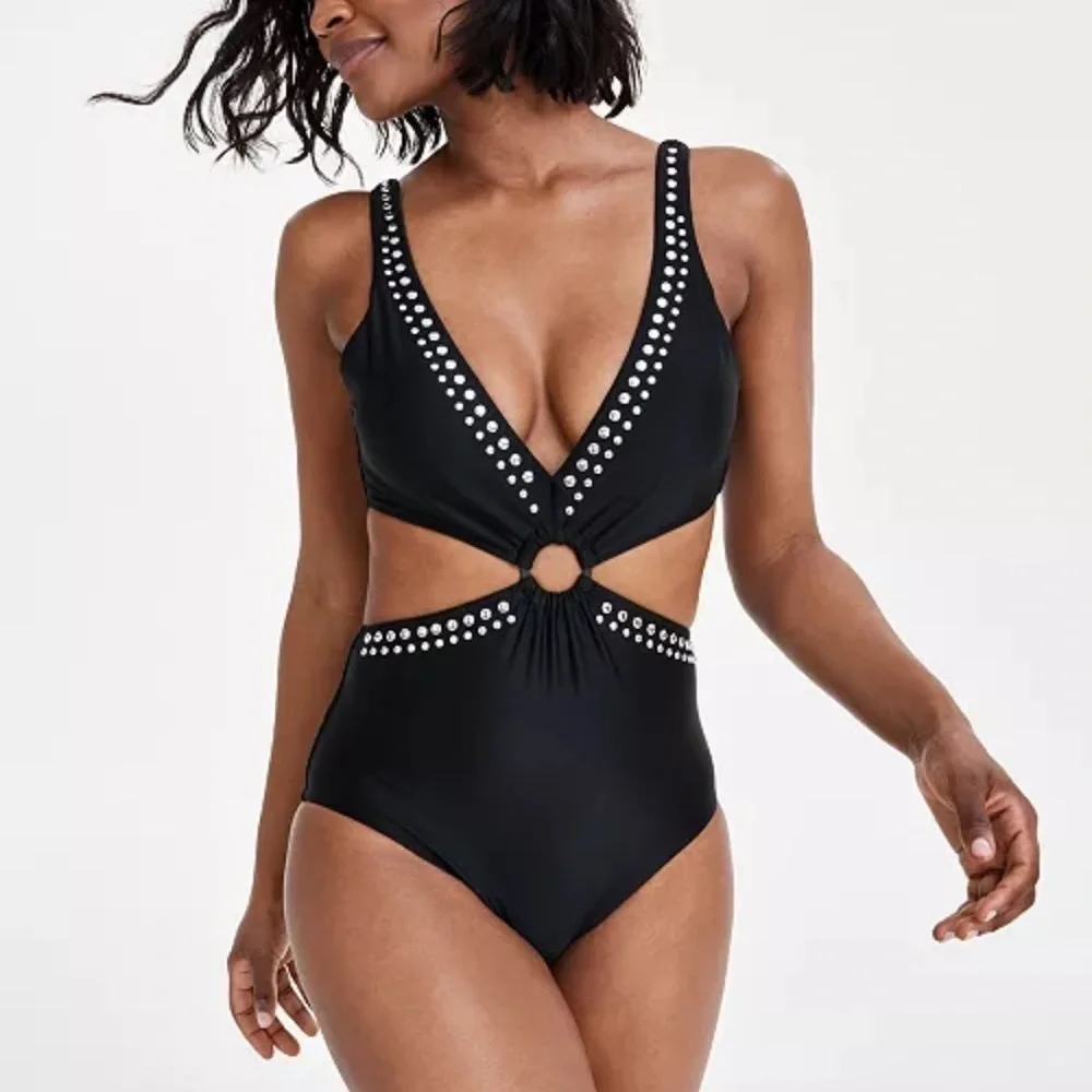 - NWT Bar III Women's Tell Me About It Stud One-Piece Swimsuit Medium